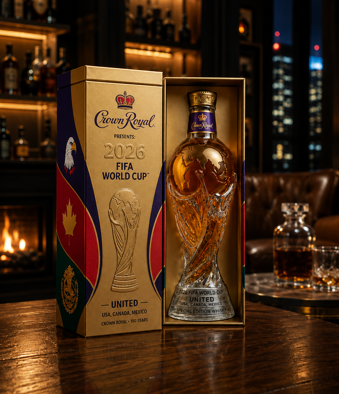 2026 World Cup Trophy Whisky Decanter
