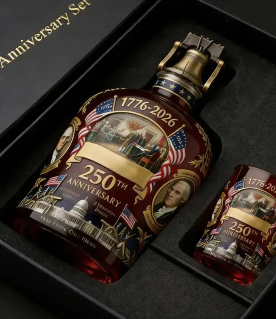 America 250th Anniversary Whisky Decanter & Glass Set