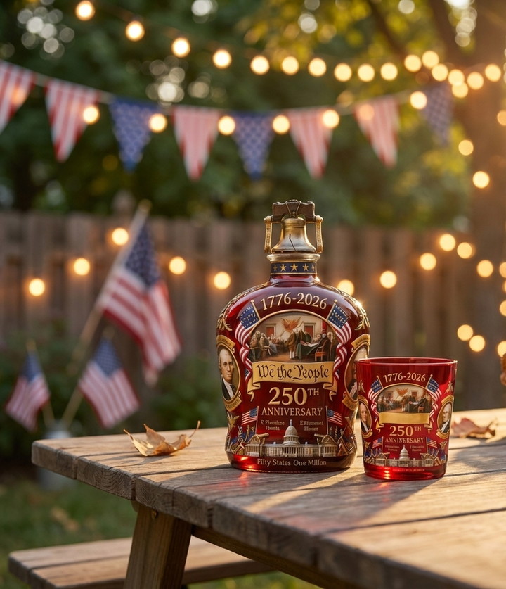 America 250th Anniversary Whisky Decanter & Glass Set