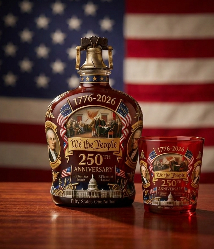 America 250th Anniversary Whisky Decanter & Glass Set