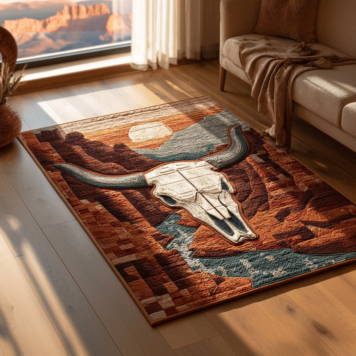 Ancient Longhorn Echo Area Rug NCU0HH1546