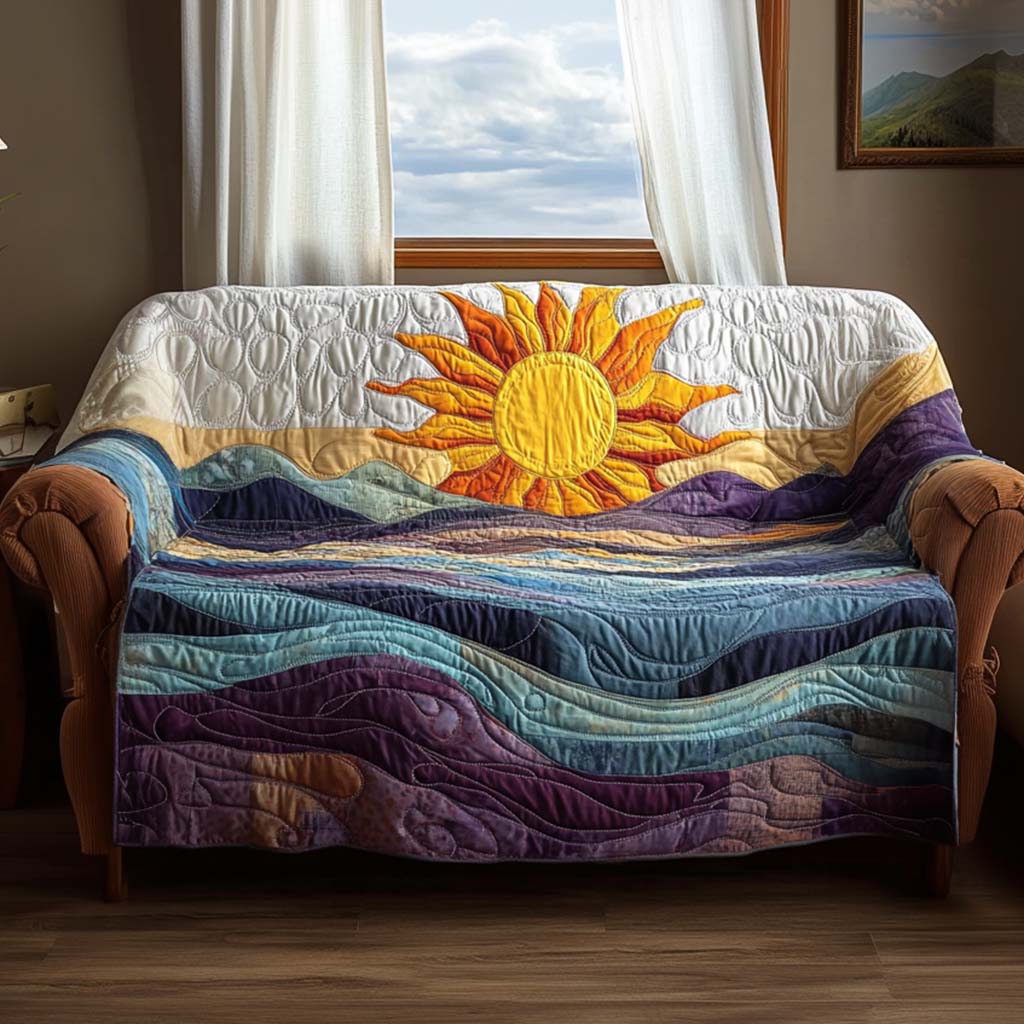 Sunshine Quilted Sofa Cover NCU0VT337