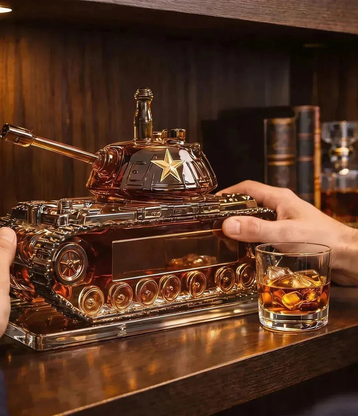 Battle Tank Whisky Decanter