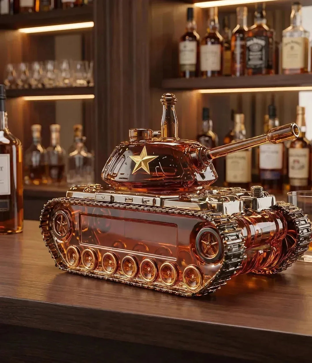 Battle Tank Whisky Decanter