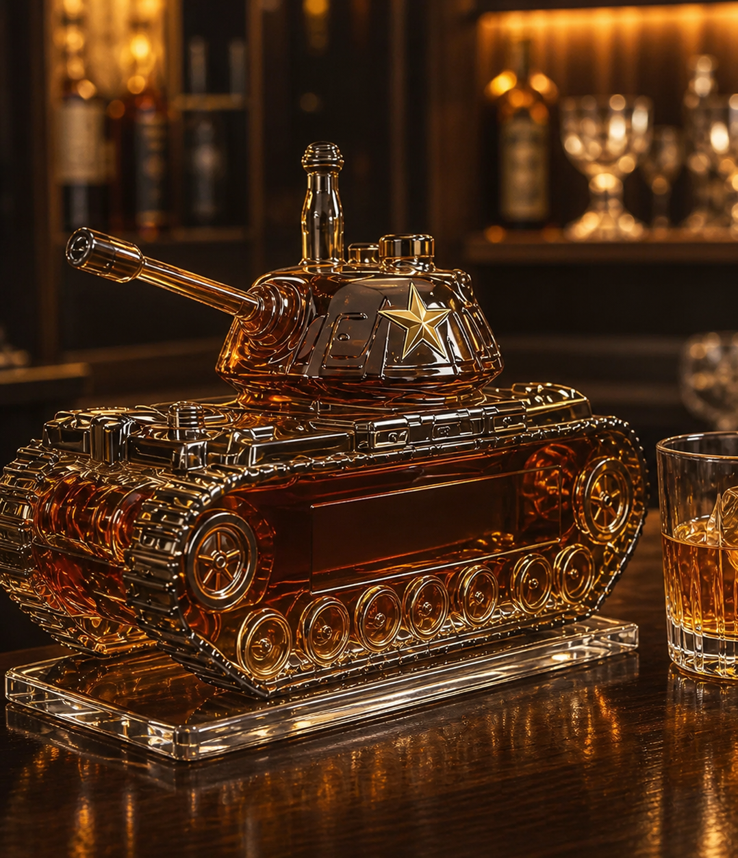 Battle Tank Whisky Decanter