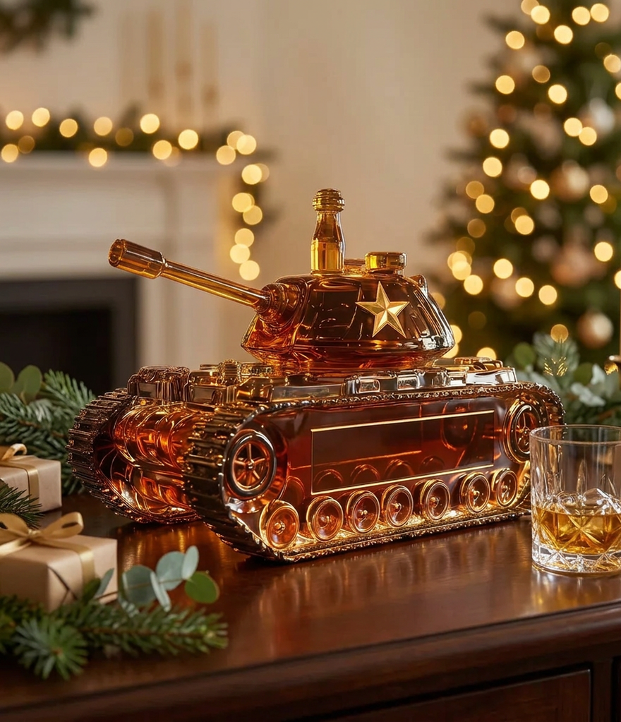 Battle Tank Whisky Decanter