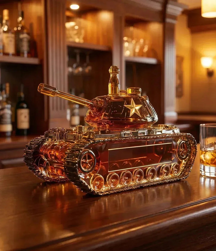 Battle Tank Whisky Decanter