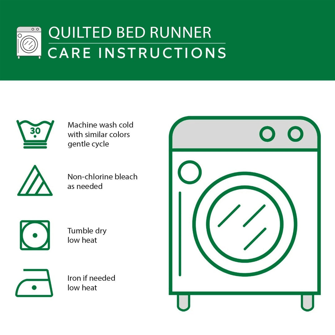 Pumpkin Leaf Charm Quilted Bed Runner NCU0NT8574