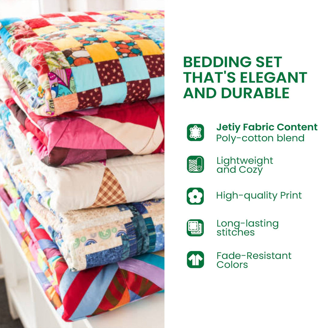 The Bookworms Retreat 3-Piece Quilted Bedding Set NCU0PT4442