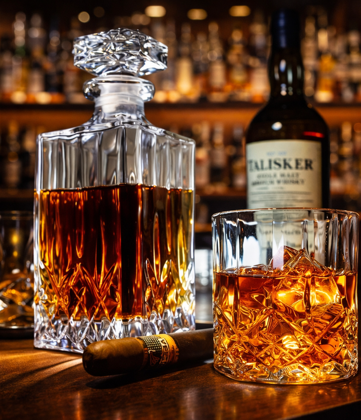 Classic Whisky Decanter & Glasses Set