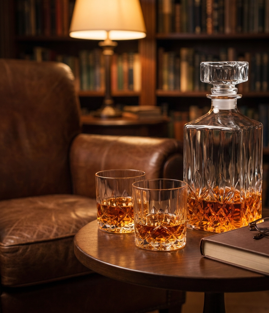 Classic Whisky Decanter & Glasses Set