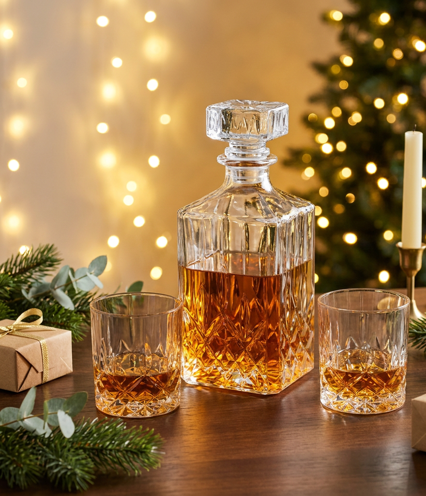 Classic Whisky Decanter & Glasses Set