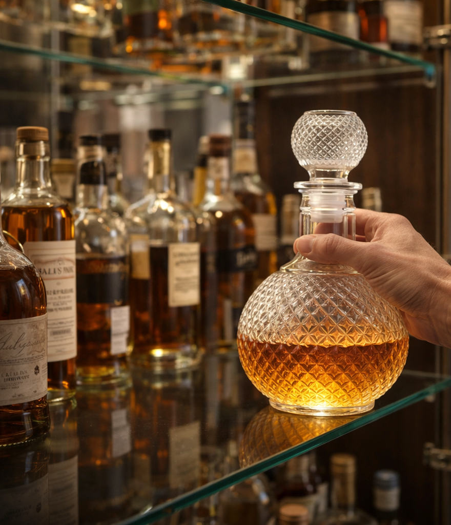 Diamond Cut Whisky Decanter
