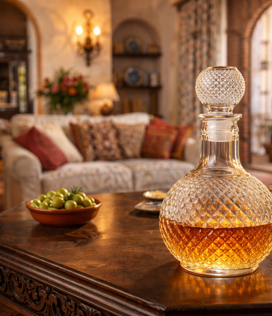 Diamond Cut Whisky Decanter