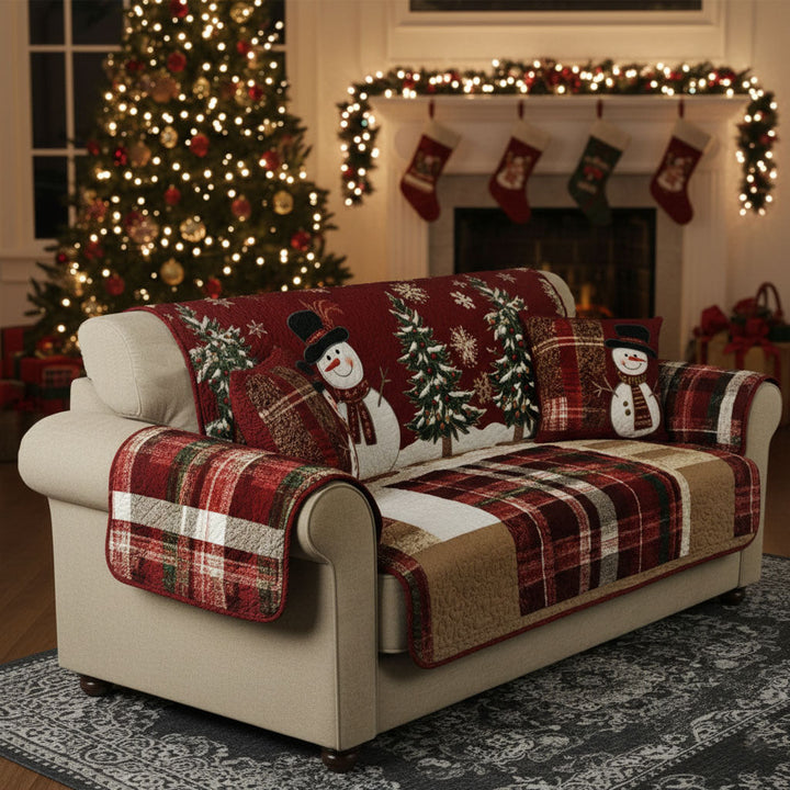 Festive Nights Quilted Sofa Cover NCU0PT9674