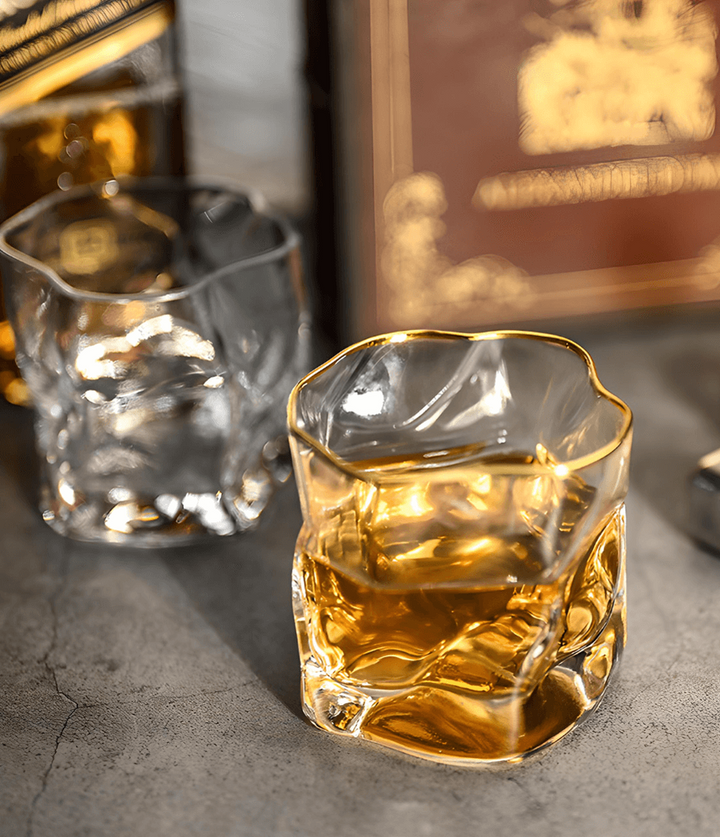 Hoshi Gold Japanese Crystal Whisky Glass