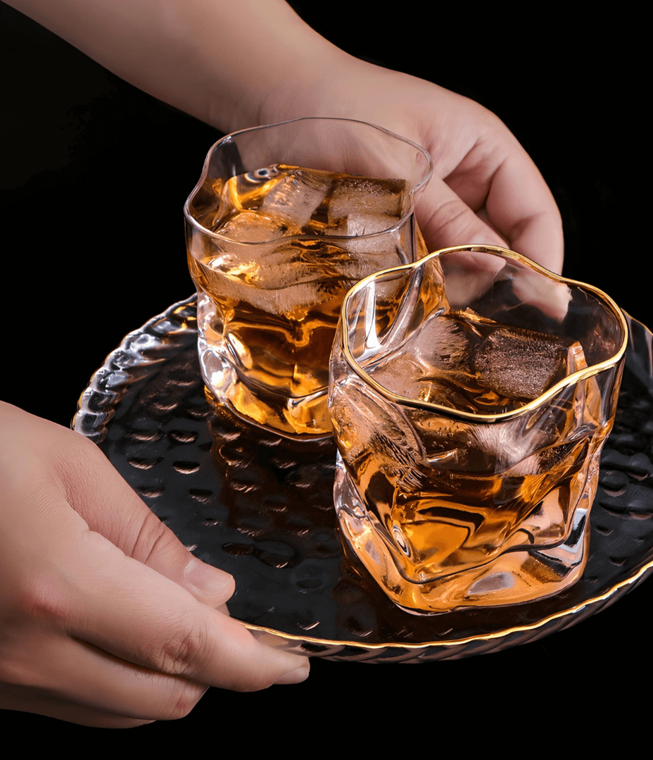 Hoshi Gold Japanese Crystal Whisky Glass