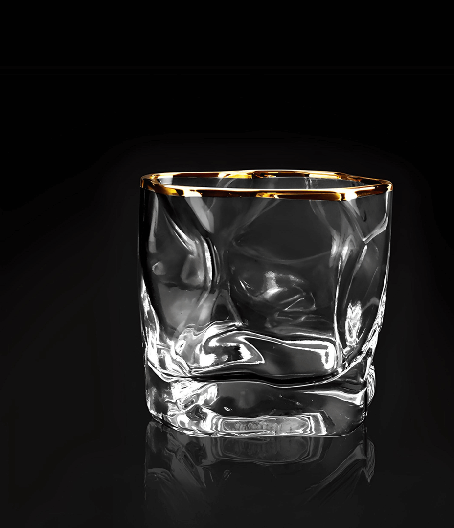 Hoshi Gold Japanese Crystal Whisky Glass