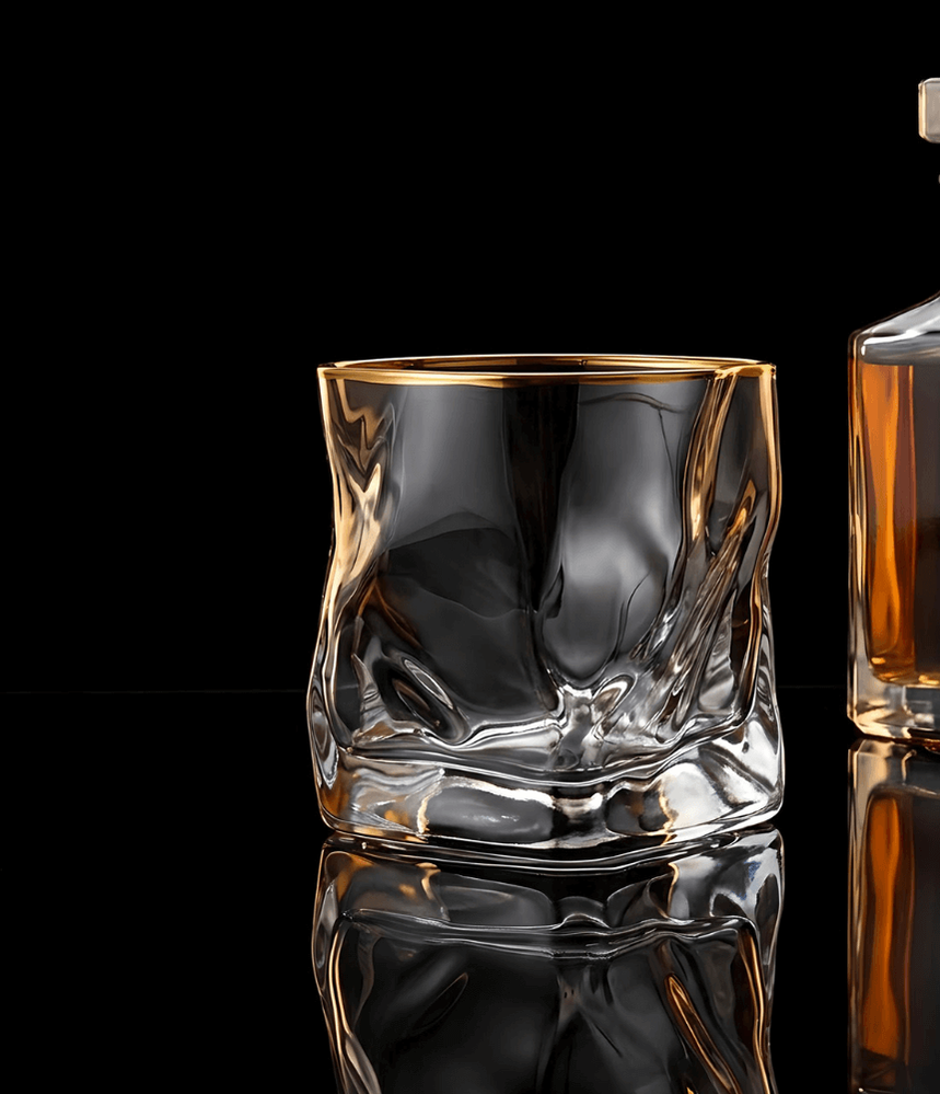 Hoshi Gold Japanese Crystal Whisky Glass