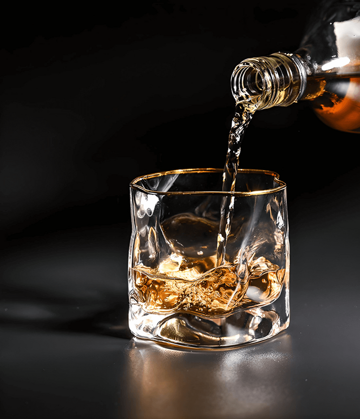 Hoshi Gold Japanese Crystal Whisky Glass