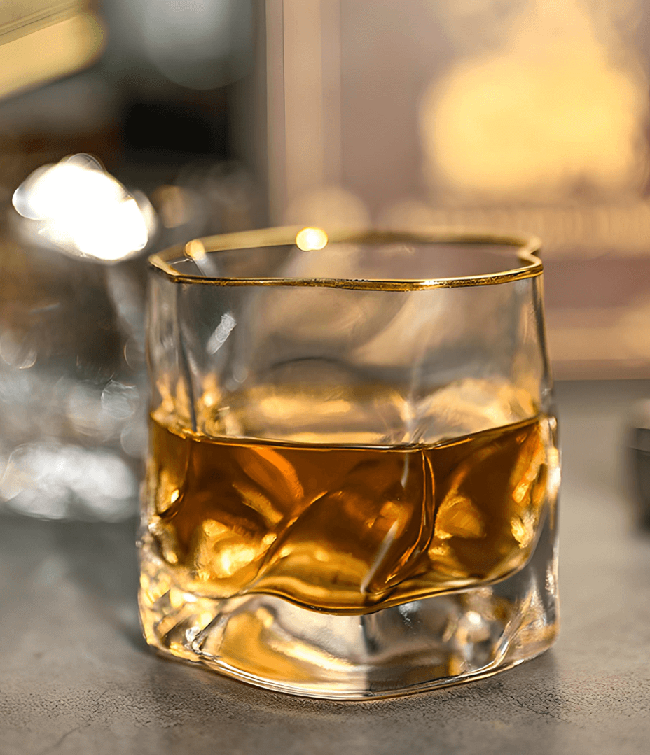 Hoshi Gold Japanese Crystal Whisky Glass