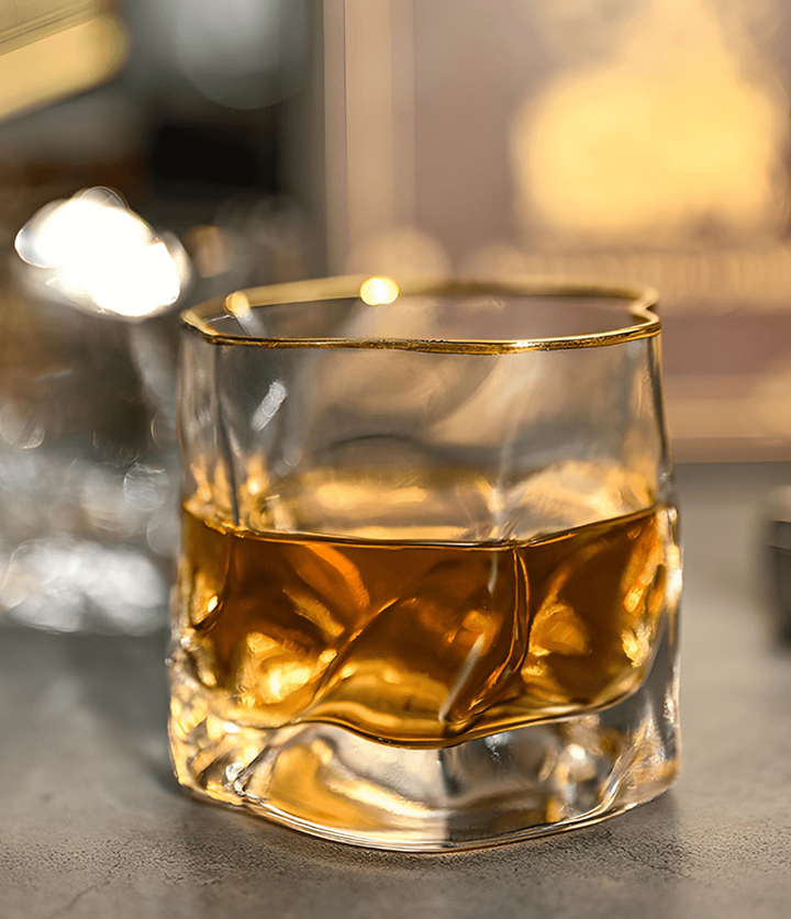 Hoshi Gold Japanese Crystal Whisky Glass