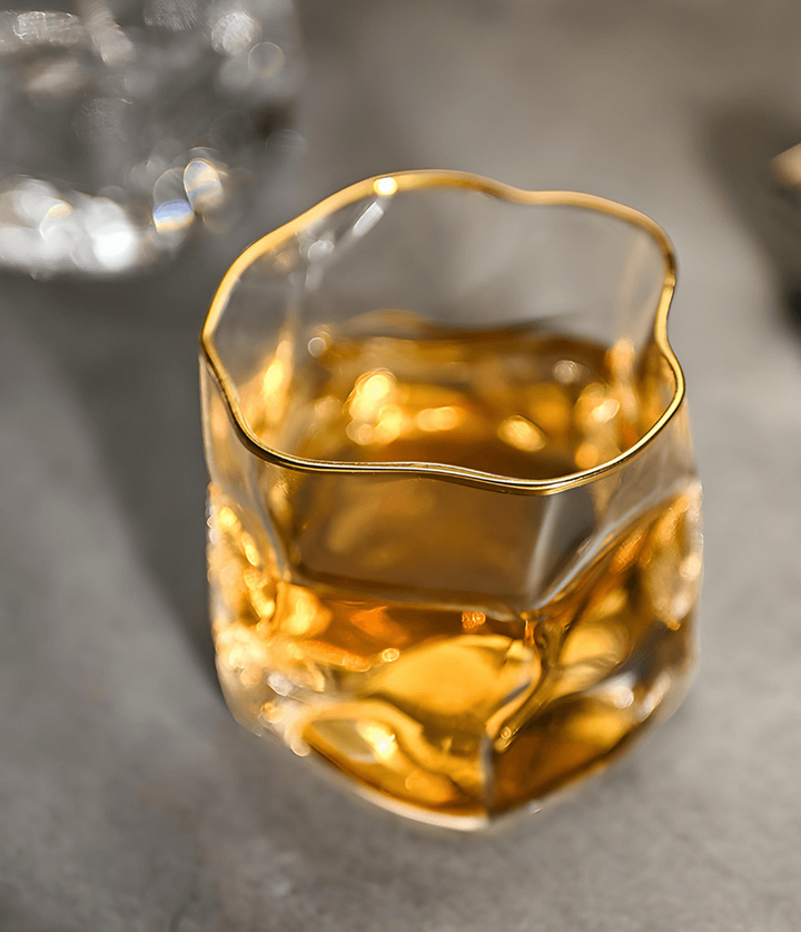 Hoshi Gold Japanese Crystal Whisky Glass