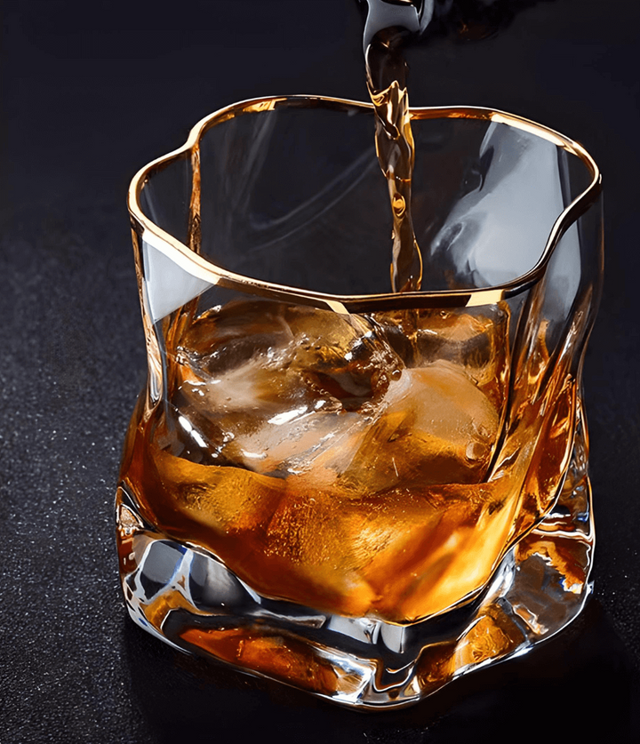 Hoshi Gold Japanese Crystal Whisky Glass