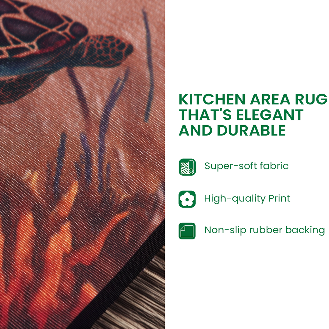 Feathered Crown Kitchen Area Rug NCU0TD1433