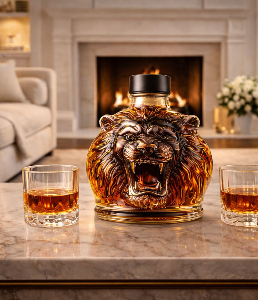 Lion Head Whisky Decanter