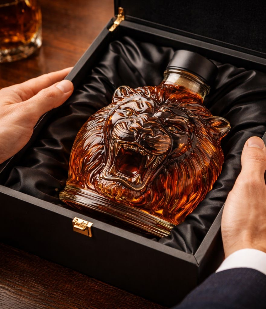 Lion Head Whisky Decanter