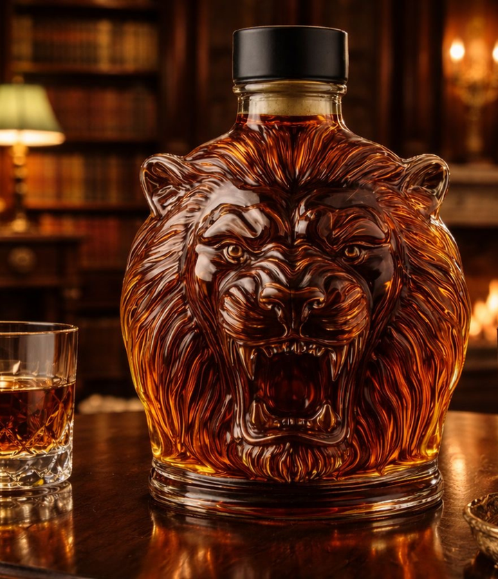 Lion Head Whisky Decanter