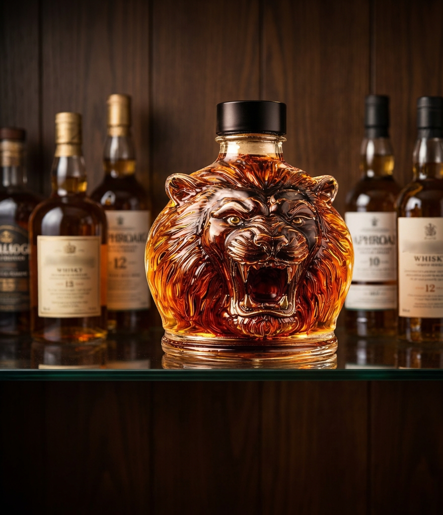 Lion Head Whisky Decanter