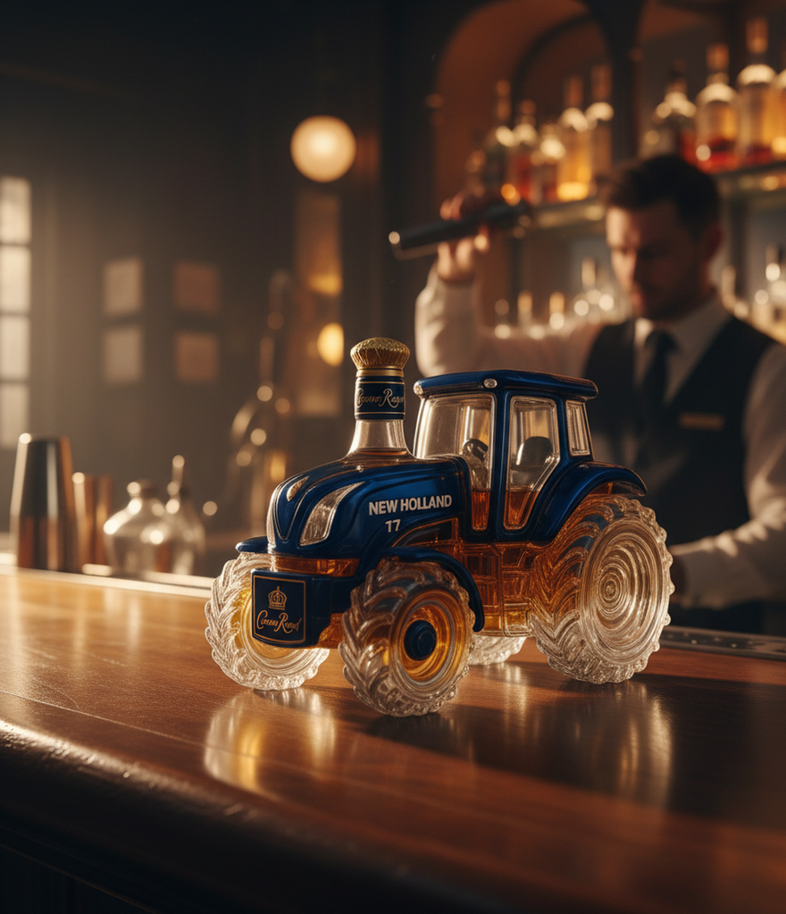 New Holland T7 Tractor Whisky Decanter