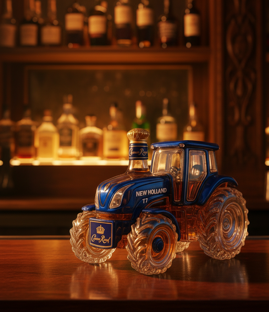 New Holland T7 Tractor Whisky Decanter