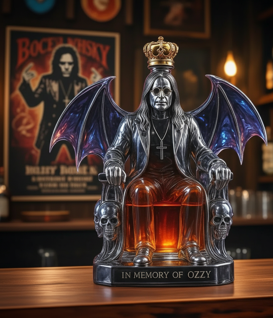 Ozzy Osbourne Throne Whisky Decanter
