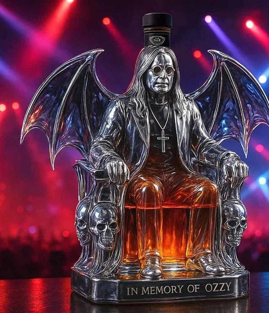 Ozzy Osbourne Throne Whisky Decanter