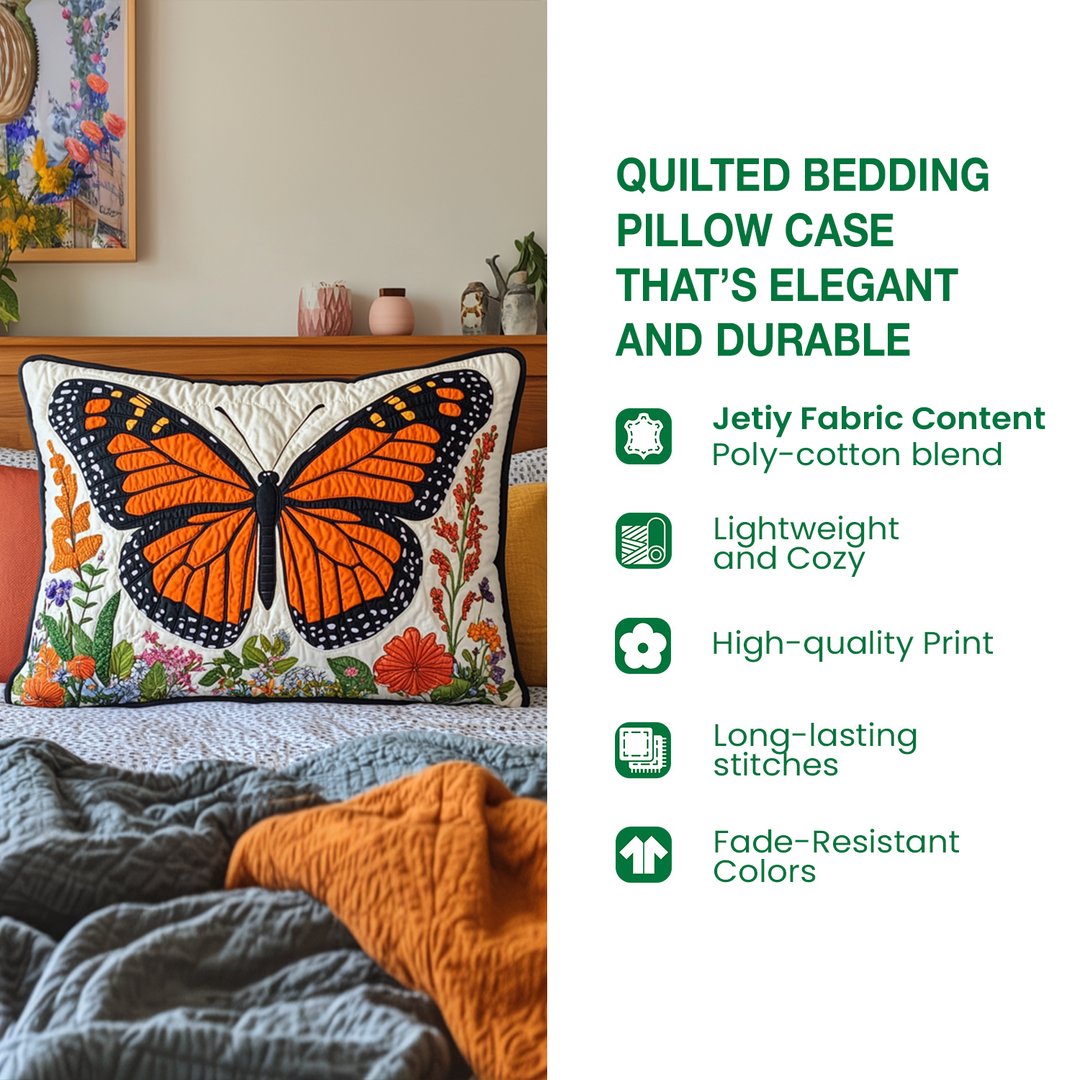 Dragonfly Wings Quilted Bedding Pillow Case NCU0DK7377