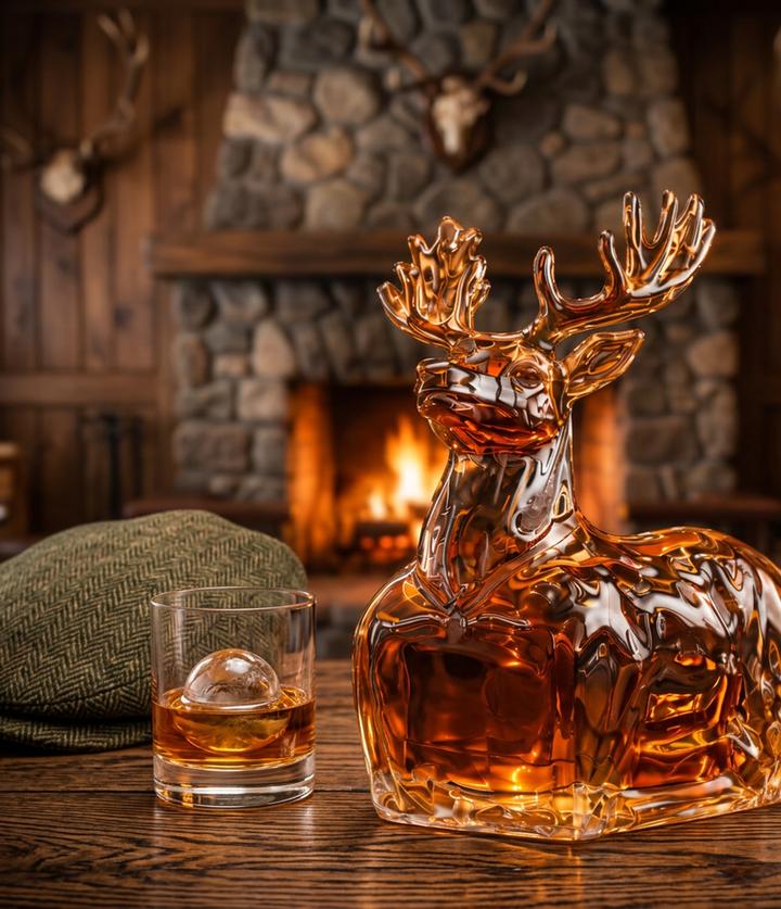 Reindeer Whisky Decanter