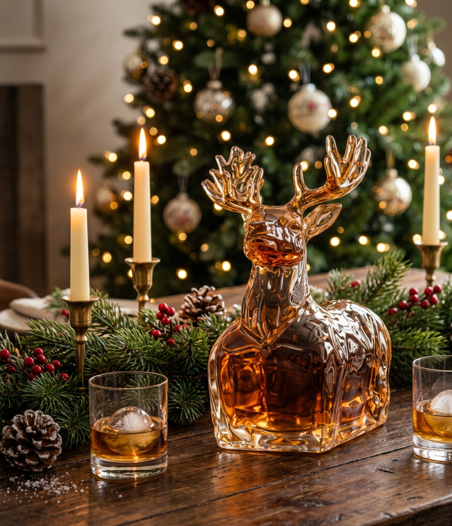 Reindeer Whisky Decanter