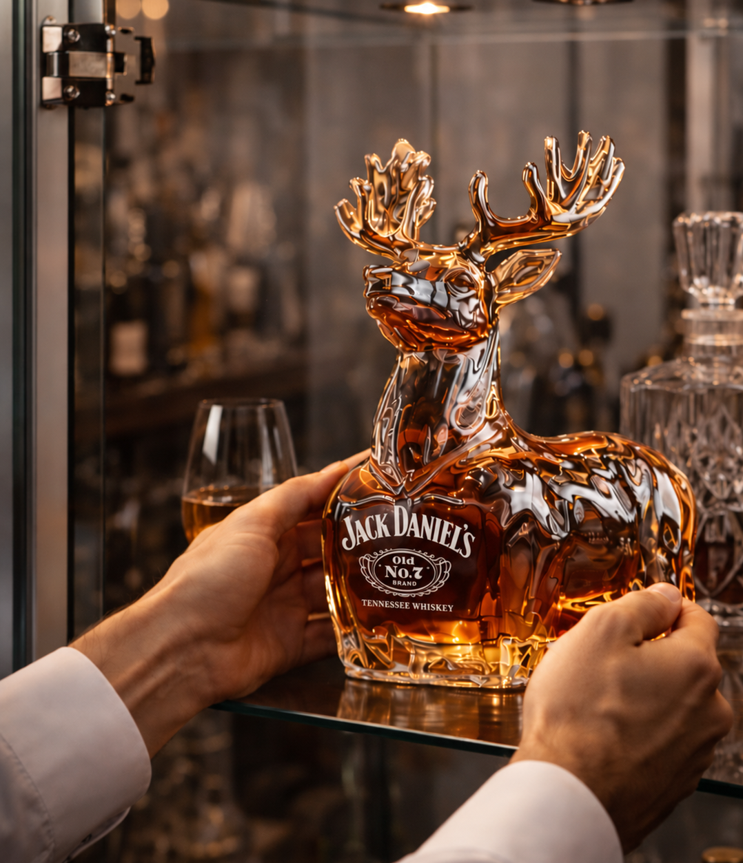 Reindeer Whisky Decanter