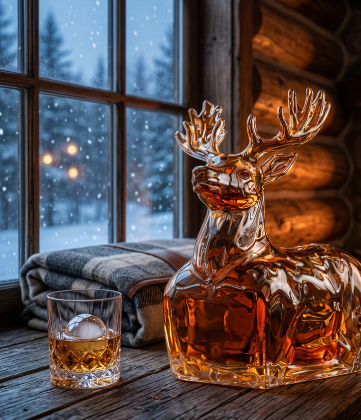 Reindeer Whisky Decanter