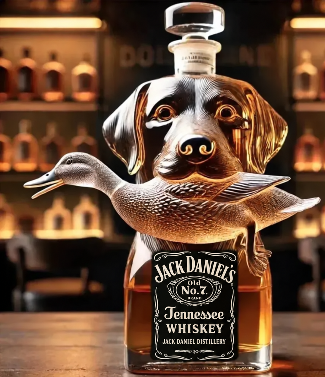 Retriever & Duck Whisky Decanter