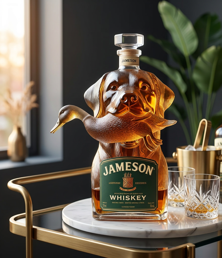 Retriever & Duck Whisky Decanter