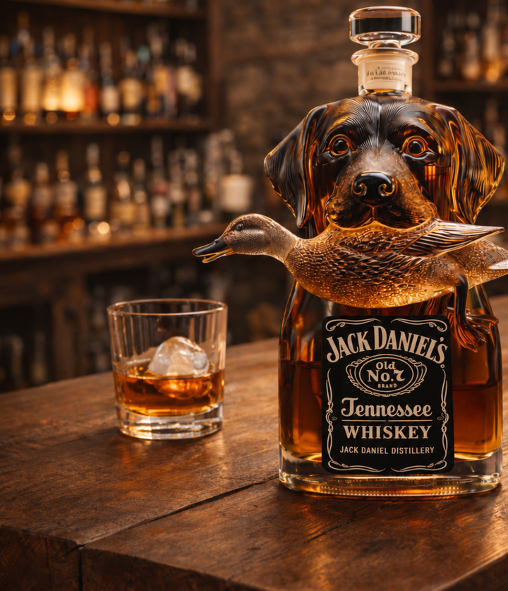 Retriever & Duck Whisky Decanter