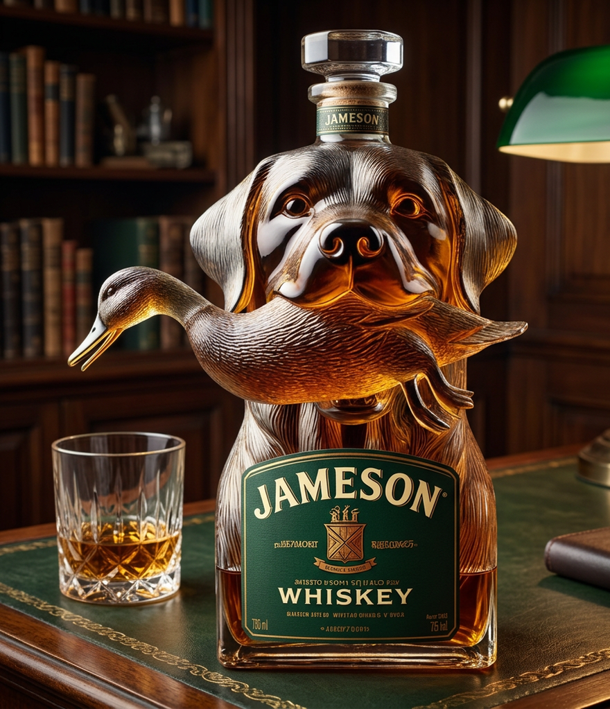 Retriever & Duck Whisky Decanter
