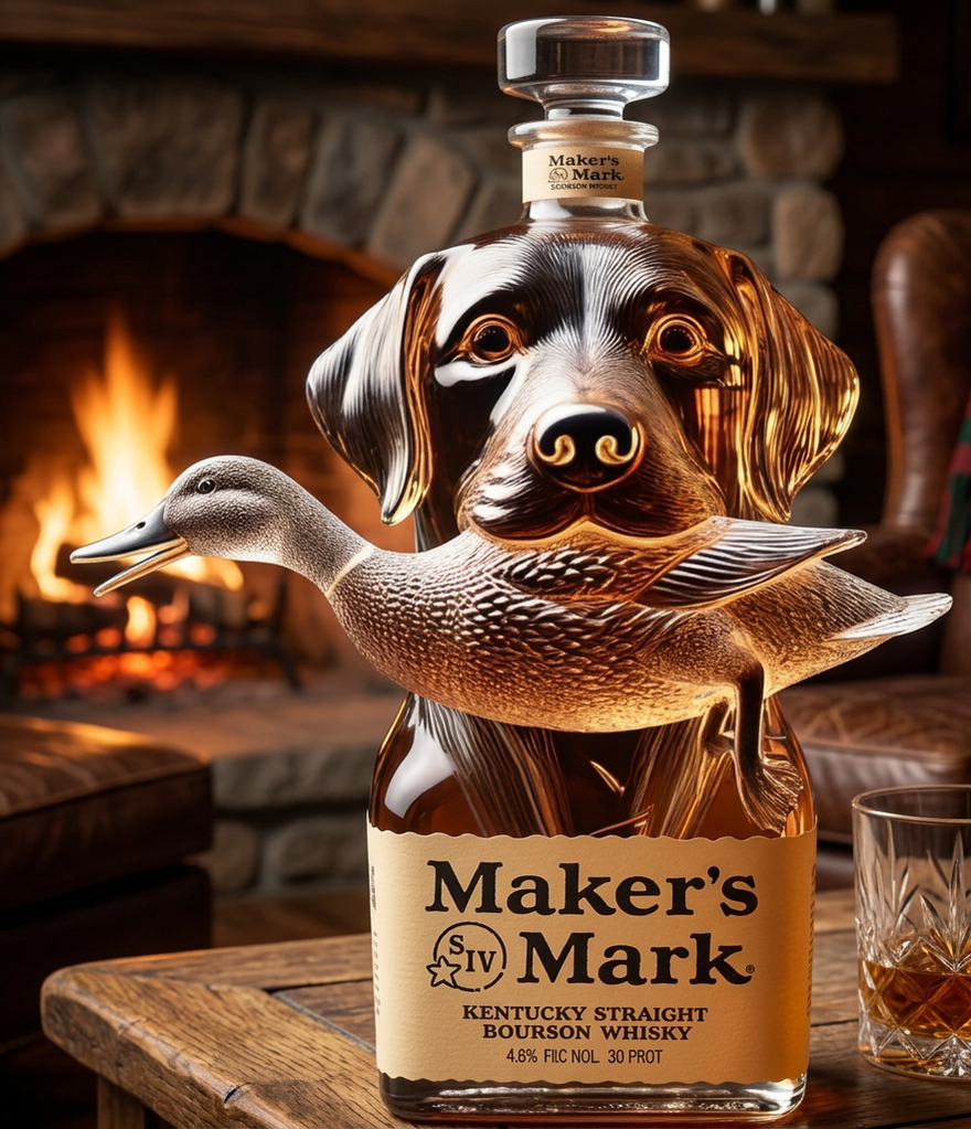 Retriever & Duck Whisky Decanter