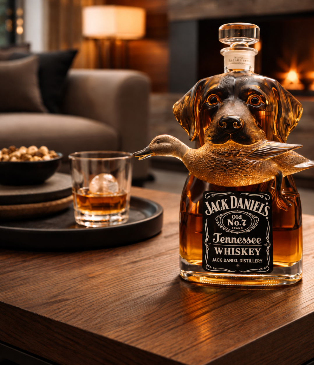 Retriever & Duck Whisky Decanter