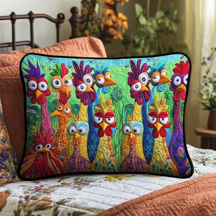 Rooster Riot Quilted Bedding Pillow Case NCU0PT8455
