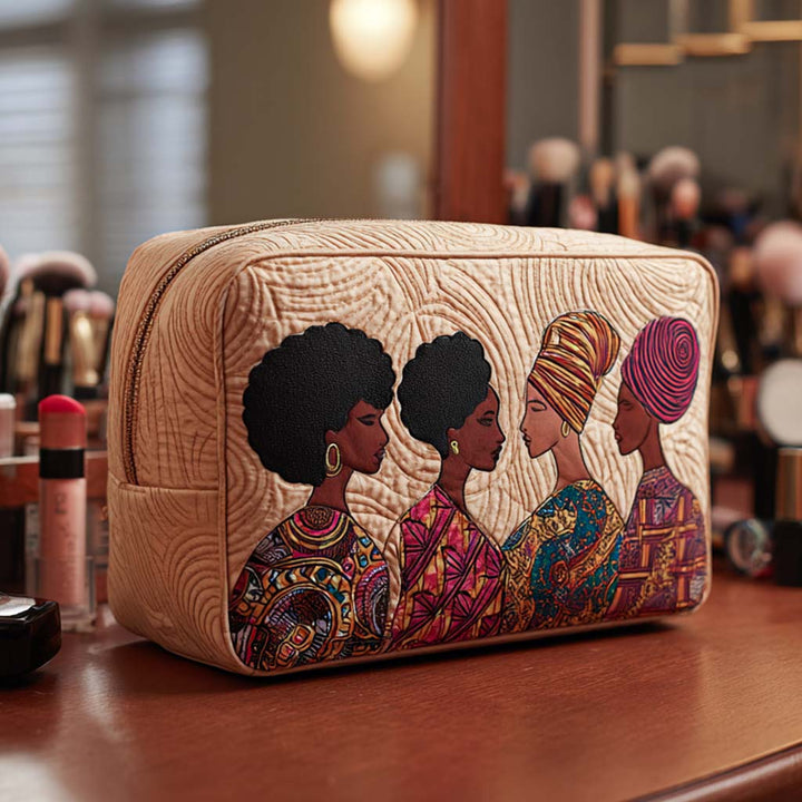 Sisterhood Charm Quilted Makeup Bag NCU0NT10381